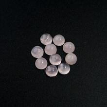 5-10pcs/Pack Natural Rose Quartz Cabochons, Multi-Size Gemstone Cabochons, Vintage Elegant Pink DIY Jewelry Making Supplies, Suitable For Necklace, Ring, Bracelet, Jewelry Decoration - Rose Quartz - View 10