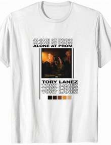 Tory Lanez Alone At Prom Album Unisex T-Shirt Full Sizes S-5XL - 白色 - 查看 1
