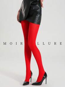 MOIRÉALLURE 1雙經典緊身褲，適合日常通勤、夜店及各種造型需求 - 紅色 - 查看 6