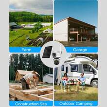 Dual Lens Solar IP Camera 4MP 2K Wireless Surveillance Camera WiFi For Smart Home Night Vision With People Detection CCTV - Multicolor - View 9