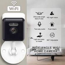 FHD 1080 Indoor WIFI Surveillance Camera / Human Body Detection / Built-In Alarm / Night Vision / Two-Way Communication. Ideal Valentine's Day Gift. - Multicolor - View 1