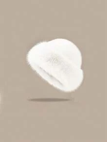 1顶优质宽檐羊毛帽，新款女士秋冬保暖羊毛帽，护耳防风帽，渔夫帽防寒套装 - 彩色 - 查看 10