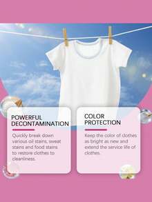 Enzyme Laundry Detergent Tablets, Removes Yellowing, Coffee & Tea Stains, Quickly Dissolving Cleansing Effervescent Tablets - Multicolor - View 3