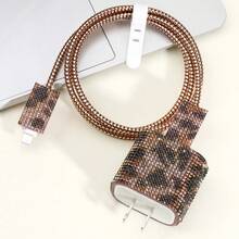 5pcs Rhinestone Data Cable Protector & Charger Head Cover Set Charger Protector,Valentine's Day Gifts, Ramadan Accessory Small Gifts - Multicolor - View 16