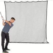 10x10英尺重型高尔夫练习网及多功能运动训练屏障 - 3毫米聚酯网布，加固缝线，便携式高尔夫练习网，室内/室外训练击球网，多功能运动屏障网，适用于高尔夫球、棒球、足球等运动。 - 彩色 - 查看 9