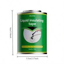 液态绝缘胶带防水密封剂，耐高温绝缘涂层，用于电线维修，4.22盎司+1.69盎司/套 - 均碼 - 查看 4