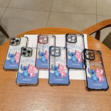 This Disney Lilo & Stitch Phone Case, Featuring Cartoon Characters Like Stitch And Angel, Boasts A Cute And Playful Design, A Simple And Stylish Appearance, And A Smooth And Comfortable Feel. It Offers Camera Protection, A Transparent And Fashionable Back Panel, And Reinforced Corners For Effective Drop Protection, Making It An Ideal Choice For Young People. This Phone Case Is Compatible With IPhone 17/16/15/14/13/...12/11/XR/XS/X Series And SamsungGalaxy S22, S23, S24, And S25 Series Phones. It's The Perfect Gift For Friends And Family. - 銀色 - 查看 1