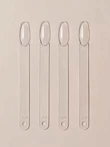 200pcs Transparent Nail Polish Color Card Set - Oval Nail Sticks With Display Ring, Reusable Gel Nail Polish Color Practice Tool, Suitable For Home, Nail Salon And Professional Nail Art, Nail Care, Back To School Season - Clear - View 5