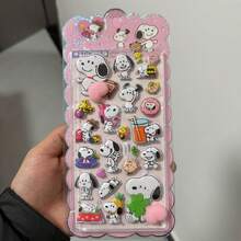 1张动漫卡通贴纸，可爱小猫动物贴纸，可重复使用防水贴纸，DIY手工贴纸，适用于DIY手机壳、DIY笔记本贴纸、DIY工艺品、笔记本电脑、礼品包装、派对装饰，完美的节日礼物，送给粉丝和朋友的礼物（款式随机） - 彩色 - 查看 7