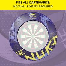 Luke Littler Dartboard Surround | The Nuke Dart Board Protector Ring, Compatible With All Steel Tip Dartboards, Purple & Yellow Dart Surrounds, Easy Install Wall Protection Outer Rings - Default - View 5
