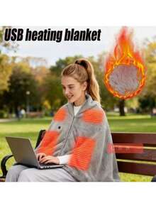 智能恒温电热毯 - USB供电便携式暖风机，3档温度调节，节能ABS材质，可机洗可折叠，适用于家庭、办公室、宿舍 - 小巧轻便设计，过热保护，春夏必备，伴娘礼物，房间装饰，卧室装饰，海滩，旅行，男女通用，度假适用 - 彩色 - 查看 13