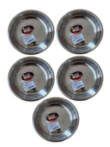 1/2/5个装不锈钢猫碗，5.9英寸桶形宠物碗，宽而浅的设计适合猫的胡须，易于清洁，适合猫和小型犬，大直径宠物食品和水碗，洗碗机材质。 - 彩色 - 查看 11