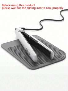 1pc Hot Styling Tool Mat, Universal Size Hair Straightener And Curling Iron Heat-Resistant Mat For Storage And Travel, Hot Styling Tool Mat, Heat Resistant Silicone Hair Styling Mat Storage Heat Insulation Pad For Hair Straighteners, Flat Irons, And Curling Irons, Protect Your Hair Styling Tools With This Non-Slip Silicone Heat Insulation Pad For Restaurant Hotel Commercial - Multicolor - View 1