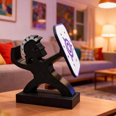 1pc Super Cool Spartan Warrior Dart Holder, 9 Slots Decorative Stand - The Perfect Gift For Dart Enthusiasts, Ideal For Men's Bedroom, Bar, Home Office, Family