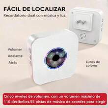 Sistema de Llamada inalambrica para Enfermeras/Cuidadores Alcance >1000 pies Ideal para hogares Adultos Mayores Pacientes y discapacitados Incluye 1 Receptor enchufable + 2 emisor - 1 transmisores 2 buscadores - Ver 5