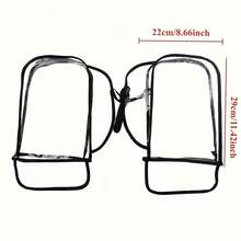 2pcs Transparent Waterproof Bicycle Handlebar Covers, Windproof And Warm For Winter (Gloves Not Included) - Clear - View 5