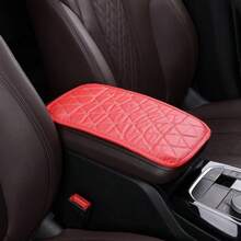 1pc Car Armrest Console Pad – Leather Non-Slip Protective Cushion, Universal Fit, Durable Car Interior Accessory, Multi-Color Options - Multicolor - View 14