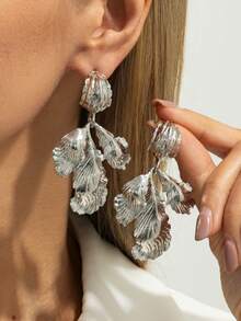 2件套波西米亚风3D几何叶子时尚耳环，优雅奢华，适合派对、日常休闲、婚礼、情侣约会等场合，是女士节日百搭珠宝礼品。 - 耳飾 - 查看 13