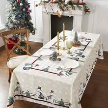 CYPNAvanti Linens - Mantel Accesorios Decorativos de Mesa decoración del hogar de día Festivo colección Country Snowman 60 x 84 PulgadasFashion - 227316949 - Ver 3