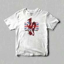 Dean  Zushi Tee_ Vintage Britain Dragon Graphic - 白色 - 查看 1
