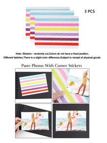 1pc 60-Page (30 Sheets) Kraft Paper Scrapbook, DIY Meaningful Scrapbooking Album Gift, PVC Photo Corners, For Wedding Guest Book, Anniversary, Family DIY Scrapbook - For Handmade Paper DIY, Birthday Gift, Graduation Gift, Family Collection Commemorative Gift - Multicolor - View 18