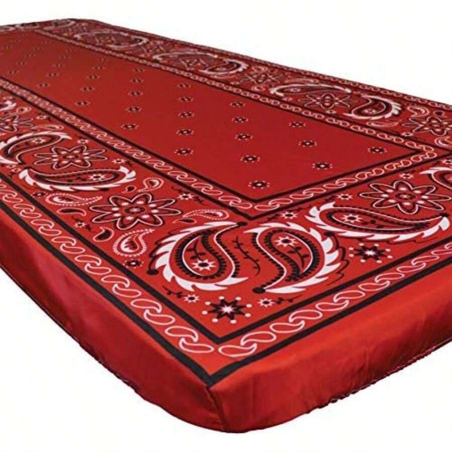In Breeze 8101 Happy Hour Drinks - Mantel Ajustable de 36 x 96 Pulgadas(Bandana Roja 243.8 x 91.4 cm (Cuadrado)) - Multicolor - Ver 1