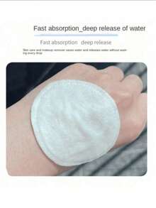 Disposable Round Facial Cleansing Pads, Makeup Remover Pads For Skin Care, Nail Polish Removal, Travel Friendly - White - View 12