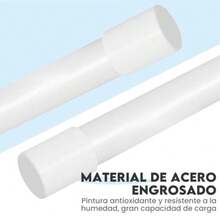 Shower Curtain Rods - 66-120 بوصة - مشاهدة 4