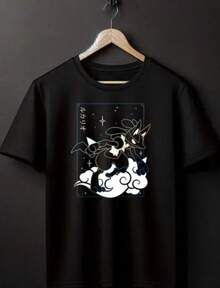 Lucario Black Tee Perfect For A Present, Gift, Holiday, Birthday! - Black - View 1