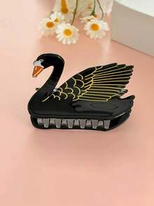 1个可爱天鹅发爪，多功能亚克力发爪，适合日常和派对使用