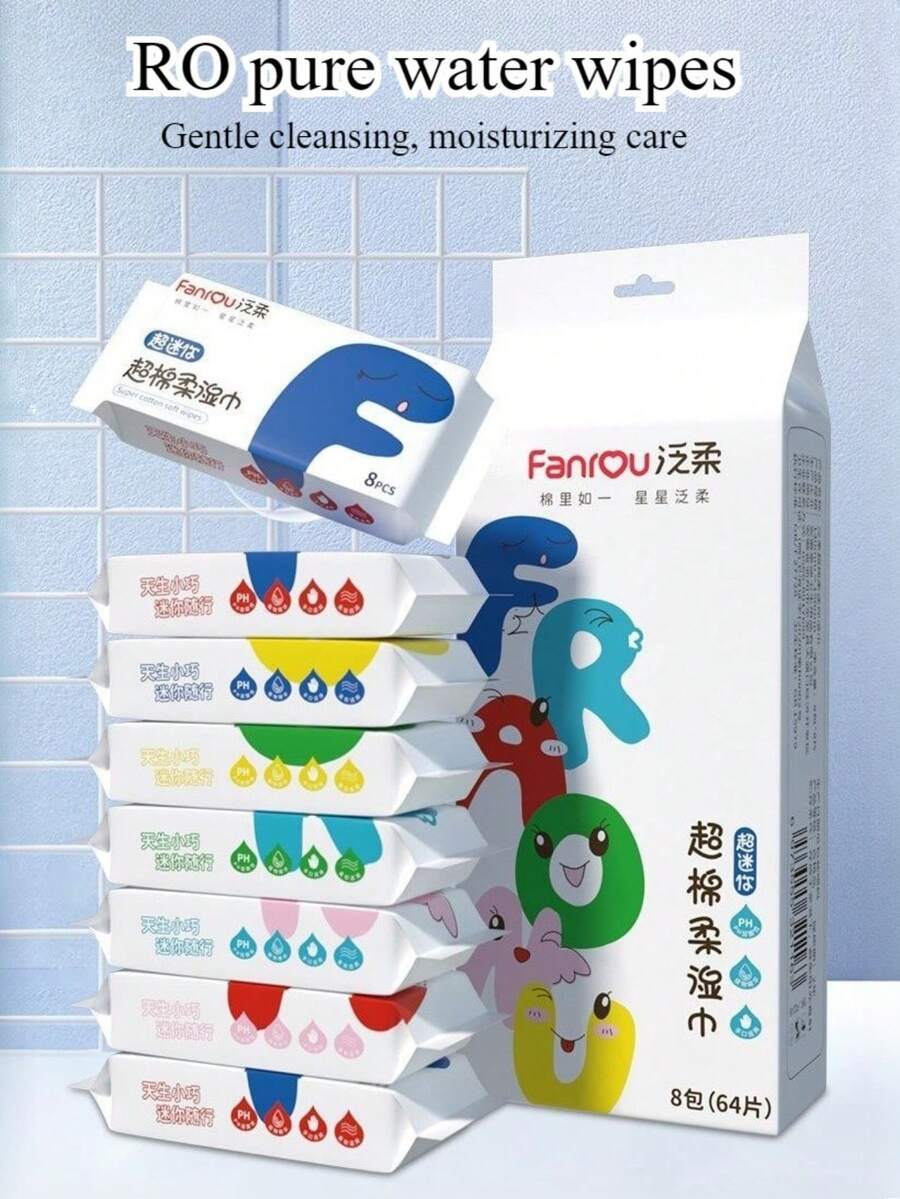 Toallitas húmedas de limpieza para mascotas, toallitas húmedas portátiles de cuidado y limpieza duraderas - Multicolor - Ver 1