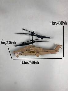 Remote Control Smart Sensing Helicopter, Fighter Plane, Made Of Anti-Fall Material, Infrared Sensing Remote Control Helicopter. Toy Plane, Remote Control Helicopter, Remote Control Plane, Plastic Flying Toy, Gesture Sensing, Infrared Interactive Educational Toy, With LED Lampshade, Remote Control No Battery Required. - Army Green - View 14