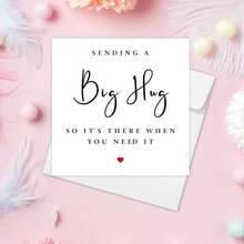 送上一个大大的拥抱，让你在需要的时候感受到温暖，想念卡，异地恋卡，拥抱卡，思念卡 - 彩色 - 查看 11
