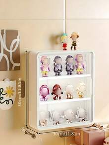 Estantería de pared para almacenamiento y exhibición, vitrina transparente para figuras de acción, unidad de estantería - Multicolor - Ver 3