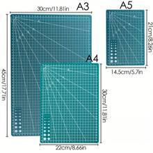 1pc Random Color Durable A3/A4/A5 Multi-Purpose Cutting Mat, DIY Handicraft Carving Board For Paper, High Elasticity & Toughness - Multicolor - View 6