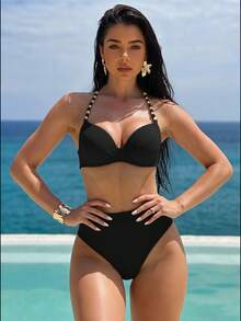 RWX VEST Premium Bikini Set With Sophisticated Design And Perfect Fit 2025 XX395 - màu đen - Xem 1