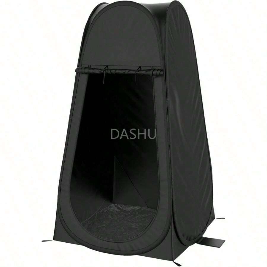 Camping-Privacy-Shelters Outdoor Tienda de campaña de privacidad desplegable portátil - Negro - - Ver 1