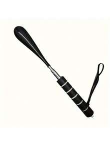 1pc Ergonomic Shoe Puller, Adjustable 11.8-27.9in, Portable Stainless Steel Shoe Helper, Easy-To-Use Footwear Aid For Elderly & Disabled, Fashionable Home Shoe Assistance Tool - màu đen - Xem 5