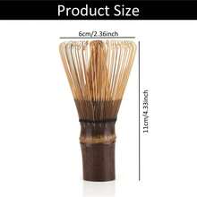 Batidor deé Verde Matcha Hecho a Mano Orgánico Tradicional Japonés Chasen, Batidor de Matcha, Cepillo Mezclador paraé Verde, Café - Morado - Ver 3