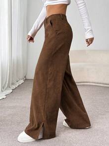 Women Pants - Brown - View 4