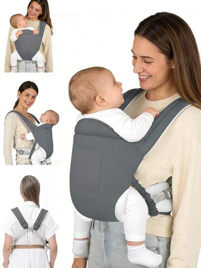 New Upgraded Multi-Functional Baby Carrier, Breathable Baby Wrap, Adjustable Size Suitable For All Seasons, Ideal For Daily Use, Travel And Outdoor Activities, Portable Baby Travel Gear, Adjustable Front And Back Straps For Comfort, Perfect Gift For Newborn Baby, Essential For Infant Boys And Girls