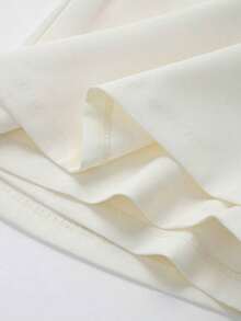 Women's Solid Color Zipper Waist Belt Skirt Pants - 米色 - 查看 6