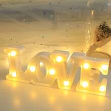1pc 16cm Illuminated Letter Light, LED Alphabet Light, Glowing Letters, 26 Letters And 10 Numbers, Suitable For Various Occasions Like Parties, Proposals, Birthdays, Etc. - Warm white light - View 50