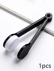 1/2/5pcs Eyeglasses Cleaning Kit - Portable Travel Set With Microfiber Cloth And Double-Sided Brush, Keep Glasses Spotless Anytime