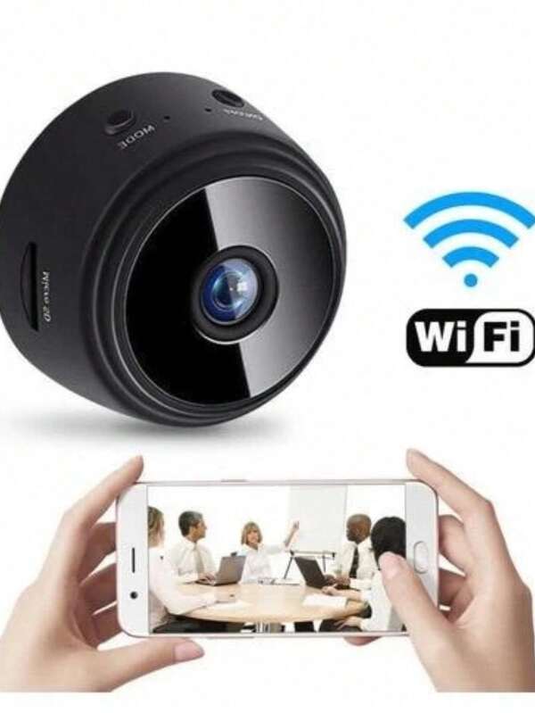 Câmera Mini A9 WiFi Sem Fio 1080P HD Monitoramento em Tempo Real pelo Celular Visão Noturna Segurança Residencial Interna e Externa Portátil USB Bivolt Fácil Instalação  Especial Brasil