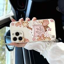 Beige Phone Case With Christmas Warm Style, Realistic Artwork Featuring Gingerbread For Man, Hot Cocoa, And "Baby It's COLD Outside" Text Design, Exquisite Detail, For IPhone 6/7/8/X/XS/XR/XS Max/11/12/13/14/15/16/17 Pro Max. Full Protection, Stylish,Suitable For IPhone17 Air - 白色 - 查看 7