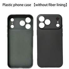 ForiPhone17/16/15/14/13/12/11 Models - Liquid Silicone Case - Ultra-Thin & Soft & Screen/Camera Protection & Shockproof & Smooth Touch & Scratch-Resistant & Microfiber Lining - 黑色[塑膠硬殼] - 查看 9