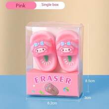 Sanrio 1 Pair (2pcs) Cartoon Kuromi, My Melody Slippers, Dust-Free Super Clean Wipe Reward Erasers - Multicolor - View 13