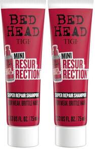Bed Head By TIGI Resurrection Super Repair Shampoo Travel Mini \U2013 Repairing Shampoo For Dry, Brittle And Damaged Hair With Added Moisture And Nourishment\U200B\U200B, 2.53 Fl Oz (Pack Of 2) - ColorB - 查看 1