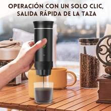 CYPNCafetera Portatil con Kit de Limpieza 15 Piezas y Taza 150ml4-6 minutos autocalentable Espresso 3 en 1 Ideal para Coche Hogar y CampingFadhion - como en la foto - Ver 4